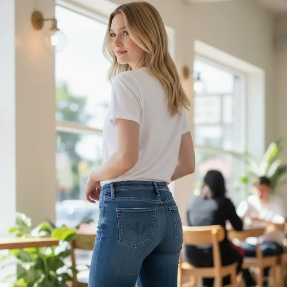 AG ADRIANO GOLDSCHMIED Jeans Charlotte The Straight Leg Size 32  / 14 💌 1151-12